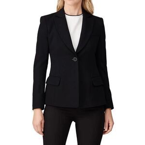 Emorio Armani Black One Button Blazer IT 44